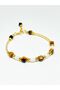 Tiger's Eye Stone & Pearl Detailed Design Bracelet – Natural Stone Women's Bracelet - 6