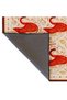 Mosso Beige Themed Fish and Flower Figures Patterned Woven Base Modern Decorative Carpet Mosso2164 - 4