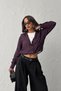 Women's Plum 3-Piece Set Shirt with Body and Necklace - 8