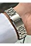 Functional Silver-Navy Blue Color Sapphire Glass Steel Band Steel Case Men's Wristwatch 1238Mr - 4