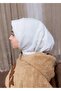 غطاء رأس حجاب مزود بمشبك للأطفال مخطط - 3