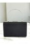 Black Luxury Suede Crystal Stone Metal Handle Chain Women's Evening Dress Bag Wedding Engagement Graduation - 3