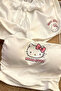 Horizon White B Printed Sweet Bottom Top Pajama Set with Rope Strap Shorts - 7