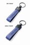 Nissan Compatible Faux Leather Keychain – Stylish Design, Durable Use Navy Blue 1 Piece - 2