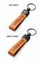 Nissan Compatible Faux Leather Keychain – Stylish Design, Durable Use Brown 1 Piece - 2
