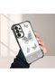 Samsung Galaxy A73 Compatible Kelebek Printed Transparent Silicone Shock Absorbing Case Stylish and Durable