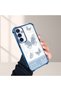 Samsung Galaxy S23 Fe Compatible Kelebek Printed Transparent Silicone Shock Absorbing Case Stylish and Durable