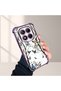Redmi Note 14 Pro 4g Compatible Kelebek Printed Transparent Silicone Shock Absorbing Case Stylish and Durable