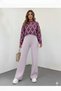 Women's Winter Relaxed Fit Wide-Leg Elastic Waist Knit Pants, Standard Size, Fits S-M-L - 2