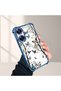 Realme C55 Compatible Kelebek Printed Transparent Silicone Shock-Absorbing Case Stylish and Durable