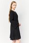 Women Plain Mini Dress, Black - 3