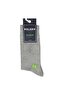 Men's Premium Stitch-Free Bamboo Socks Gray Dotted Square Pattern