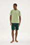 100% Cotton New Season Men's Crew Neck Summer Shorts Set - 3