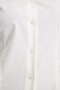 Women's Slim Fit, Slim-Fitting, Classic Collar, Long Sleeve, Lycra Ecru Shirt - 6