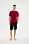 100% Cotton New Season Men's Crew Neck Summer Shorts Set - 6