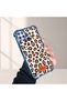 Realme C21Y/C25Y Compatible Transparent Four Corner Silicone Coated Glossy Edge Case Leopard Pattern - 4