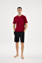 100% Cotton New Season Men's Crew Neck Summer Shorts Set - 7