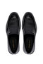 Men's Genuine Leather Black Snake Loafer Shoes - 6