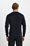 Men's Black Wool Warm Standard Fit Regular Cut Crew Neck Knitwear Sweater - 6