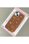 iPhone 14 Plus/15 Plus Compatible Brown Leather Textured Silicone Protects Camera Shock-Absorbing Case - 3