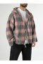 Zipper Detailed Hooded Tile Men's Sweat Coc2741
