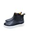 Genuine Leather Lightweight Ankle Boots Black - 3