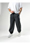 Herringbone Patterned Gray Men's Baggy Pants Coc2745 - 3