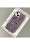 iPhone 13/14 Compatible Gray Leather Textured Silicone Protects Camera Shock-Absorbing Case Butterfly - 3