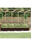 4-Seater Sofa with Cushions Brown Poly Rattan