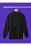 Matrix Printed Cotton Long Sleeve Fleece-Lined 3 Yarn Hooded Sweatshirt - 2