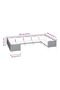 9 Piece Garden Lounge Set with Cushions Poly Rattan Dark Grey - 3