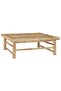 6 Piece Garden Lounge Set with Dark Grey Cushions Bamboo - 2