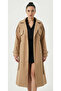 Women's Unlined Long Trench Coat-Coat - 2