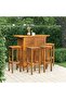 5 Piece Garden Bar Set Solid Wood Acacia