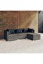 4 Piece Garden Lounge Set with Cushions Poly Rattan Grey