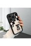 Tecno Spark 20 Pro 4g Compatible Fashion Chessboard Pattern Teddy Bear Silicone Case