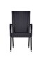 5 Piece Garden Dining Set Black - 6
