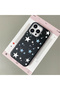 iPhone 15 Pro Max Compatible Black Leather Textured Silicone Protects Camera Shock-Absorbing Case Pentagonal Star - 3