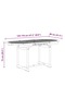 5 Piece Garden Dining Set Solid Wood Acacia and Textilene - 3