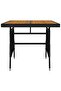5 Piece Outdoor Dining Set Poly Rattan Black - 6