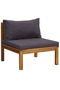 7 Piece Garden Lounge Set with Cushion Solid Acacia Wood - 2