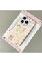 iPhone 16 Pro Max Compatible White Leather Textured Silicone Protects Camera Shock-Absorbing Case Butterfly - 2