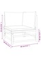 10 Piece Garden Lounge Set with Light Grey Cushions Bamboo - 3