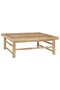 7 Piece Garden Lounge Set with Dark Grey Cushions Bamboo - 2