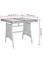 5 Piece Outdoor Dining Set Poly Rattan Black - 7