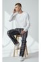 Men's Plaid Pattern Winter Fleece Single Bottom - 2