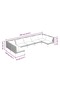 7 Piece Garden Lounge Set with Cushions Poly Rattan Dark Grey - 3