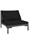 8 Piece Garden Lounge Set with Cushions Poly Rattan Dark Grey - 4