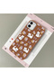 iPhone 11 Compatible Brown Leather Textured Silicone Protects the Camera Shock-Absorbing Case Büğüm - 3
