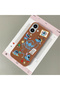 iPhone 16 Compatible Brown Leather Textured Silicone Protects Camera Shock-Absorbing Case Stitch - 2